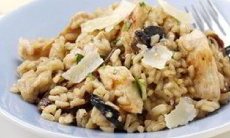 Рецепт ризотто с курицей и грибами