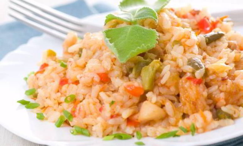 Рецепт ризотто с курицей и овощами