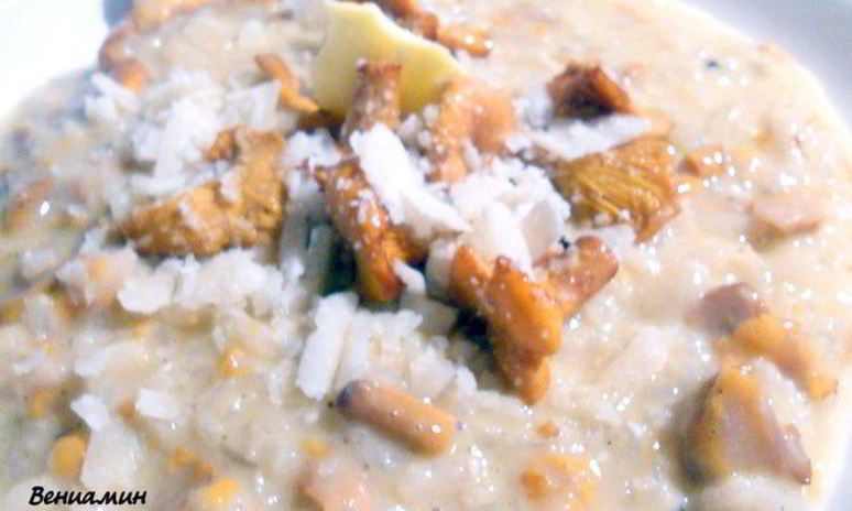 Рецепт ризотто с лисичками