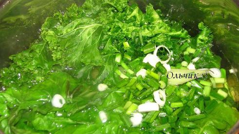 ризотто с мангольдом и сыром