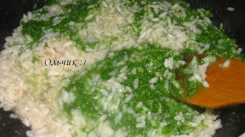 ризотто с мангольдом и сыром