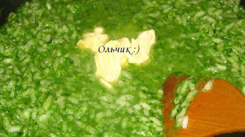 ризотто с мангольдом и сыром