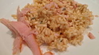 Ризотто с окороком и голубым сыром