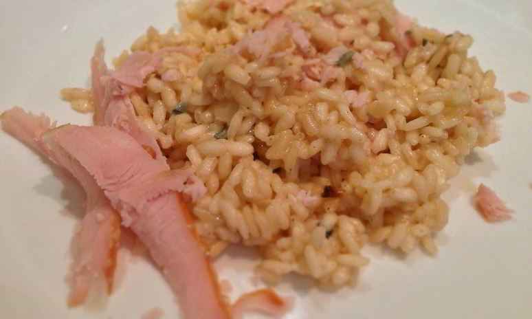 Рецепт ризотто с окороком и голубым сыром