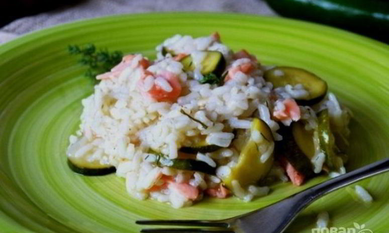 Рецепт ризотто с рыбой