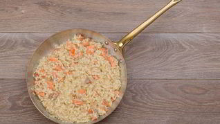 Ризотто с семгой