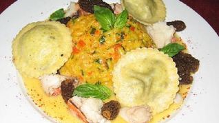 Ризотто с шафраном и лимоном