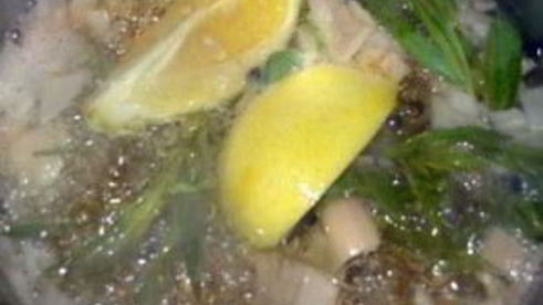 ризотто с шафраном и лимоном