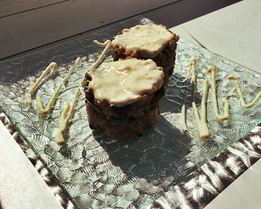 Ризотто с шампиньонами и сливочным соусом