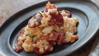 Ризотто с сосисками