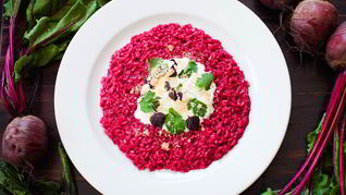 Ризотто со свеклой