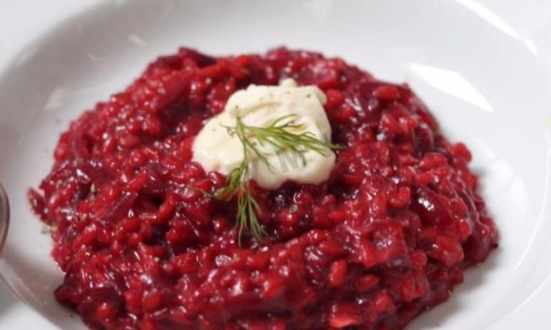 Рецепт свекольного ризотто