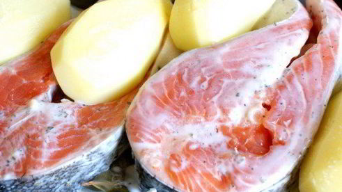 форель запеченная