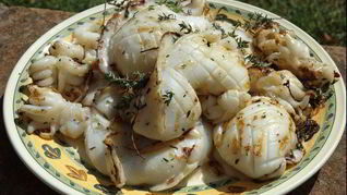 Кальмары на гриле