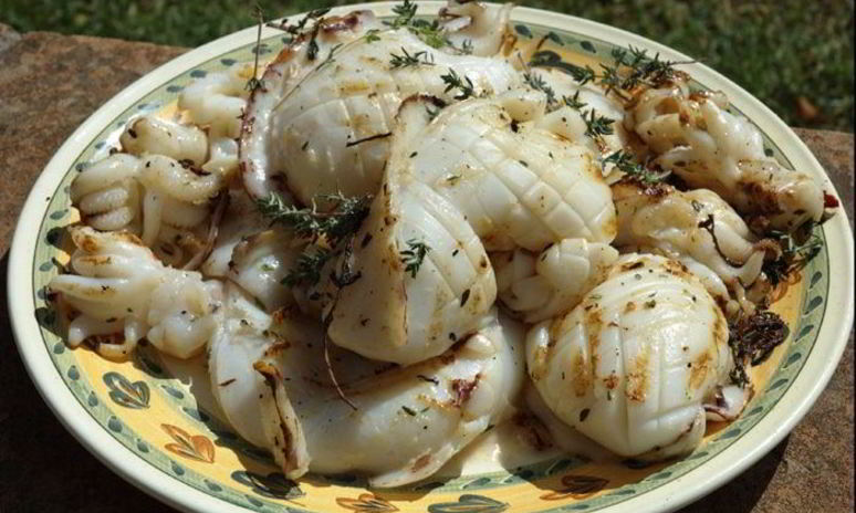 Рецепт кальмаров на гриле