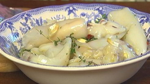 кальмары на гриле