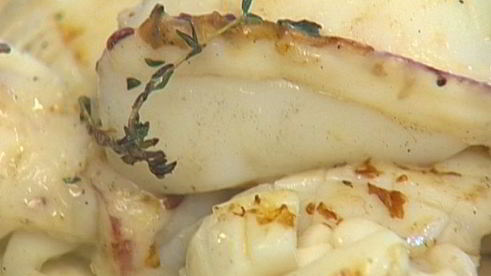 кальмары на гриле