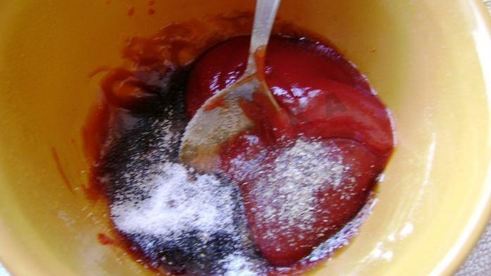 камбала в томатной глазури с овощной соломкой