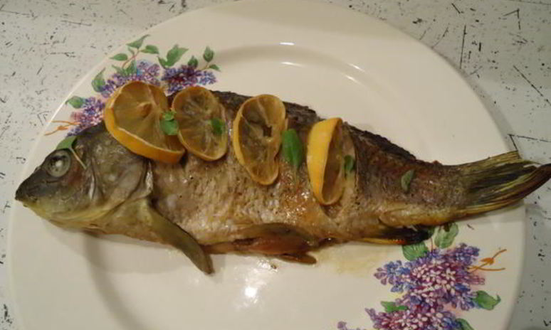 Рецепт карпа, запеченного в рукаве