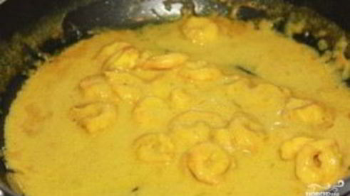 креветки карри