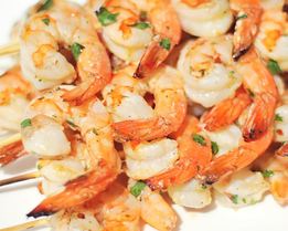 Креветки скампи на гриле