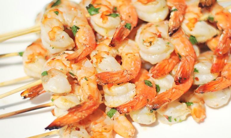 Рецепт креветок скампи на гриле
