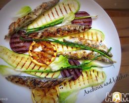 Мойва-гриль с ароматом чеснока и лимона