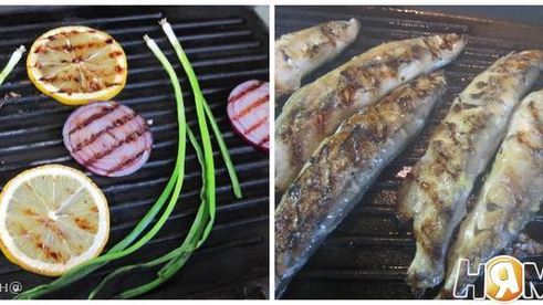 мойва-гриль с ароматом чеснока и лимона