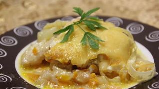 Рыба по-гречески запеченная в духовке