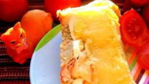 рыба под соусом бешамель