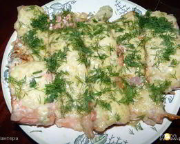 Рыба под сырно-чесночной корочкой