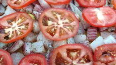 рыба с картофелем, запеченные под майонезом