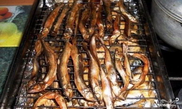 Рецепт рыбы в коптильне