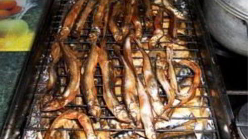 рыба в коптильне