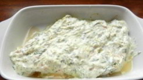 семга под соусом в духовке