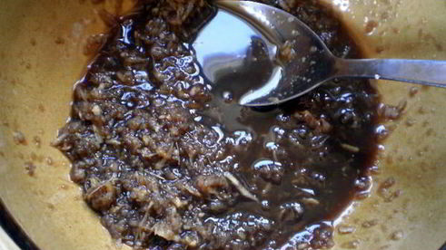 судак в имбирном маринаде на овощной подушке