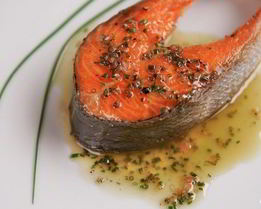 Запеченная семга в мультиварке