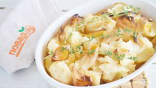 Запеченное филе тилапии на картофельной подушке