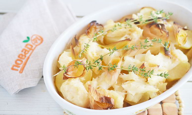 Рецепт запеченного филе тилапии на картофельной подушке