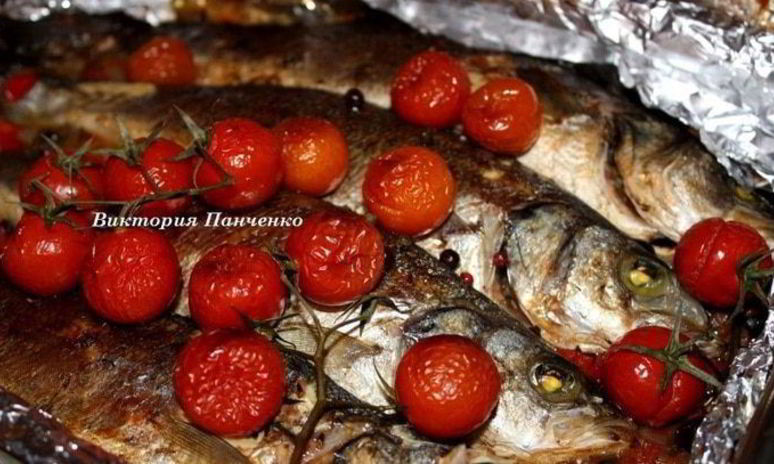Рецепт запеченного фаршированного сибаса
