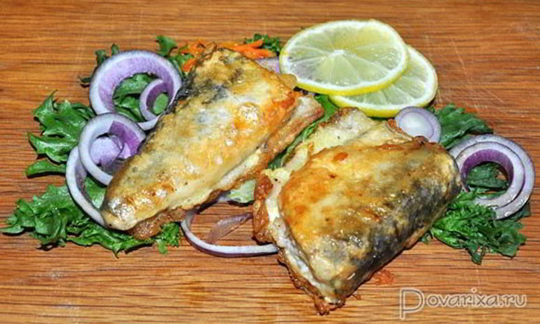 Рецепт жареной скумбрии в яйце