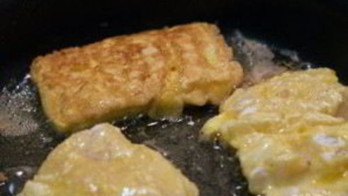 жареное филе трески