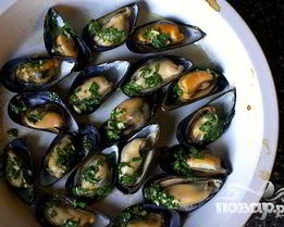 Жареные мидии