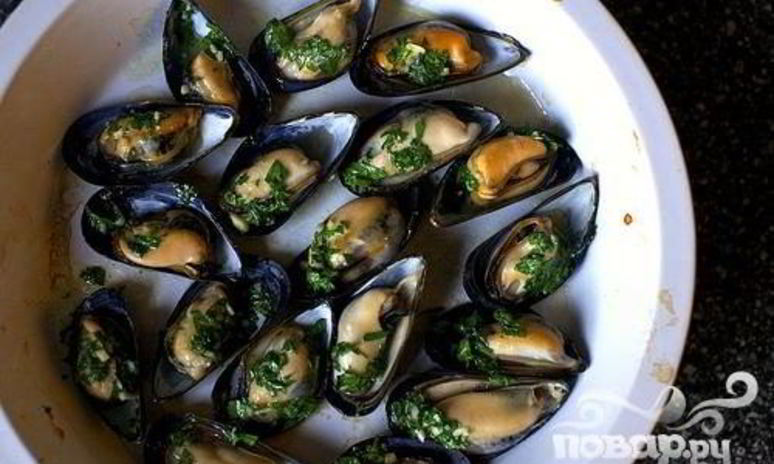 Рецепт жареных мидий