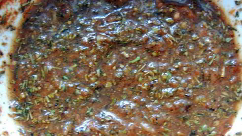 куриный шашлык в ароматных травах