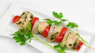 Шашлык из индейки с горчицей