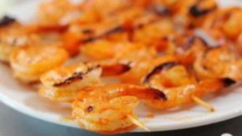 шашлык из креветок