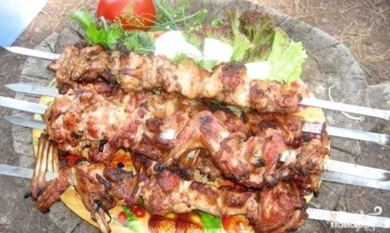 Рецепт шашлыка из кролика