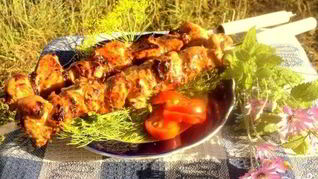 Шашлык из куриного филе
