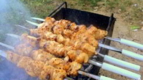 шашлык из куриного филе